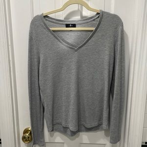 7 For All Mankind Gray Top